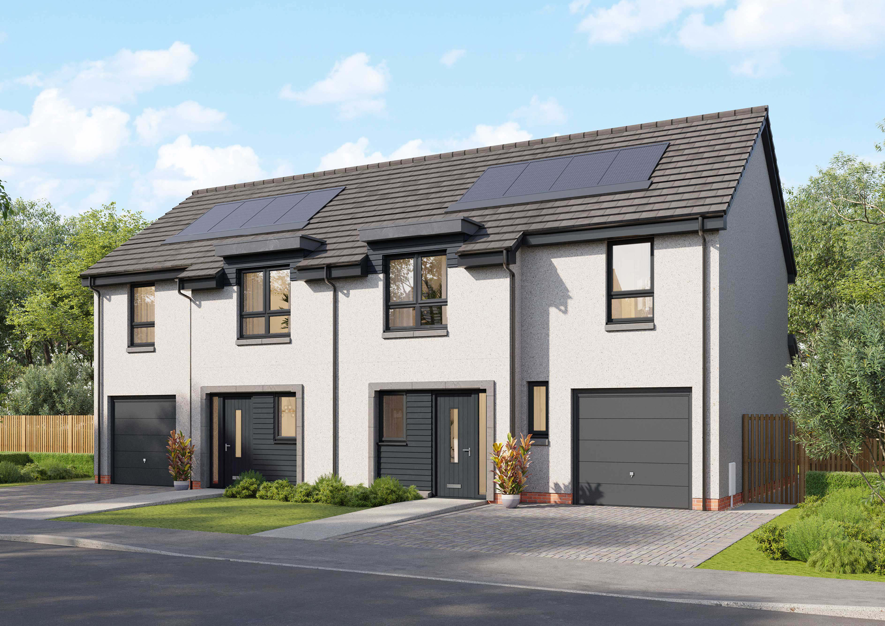 Blair three-bedroom semi-detached villa exterior